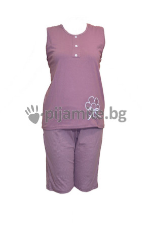 Дамски пижами Пижами без ръкав Изчерпан!!!Дамска пижама - без ръкав, 3/4 панталон 13506
